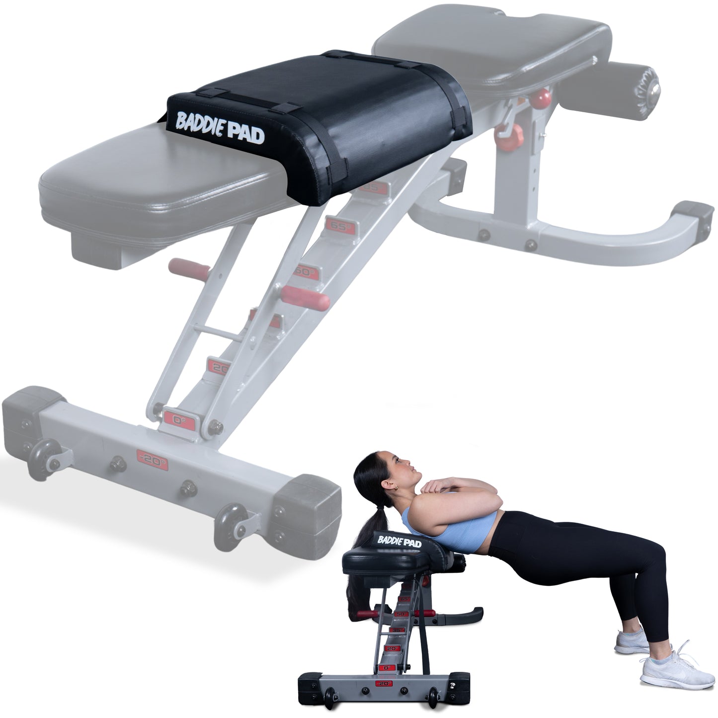 BaddiePad Hip Thrust Back Support Pad