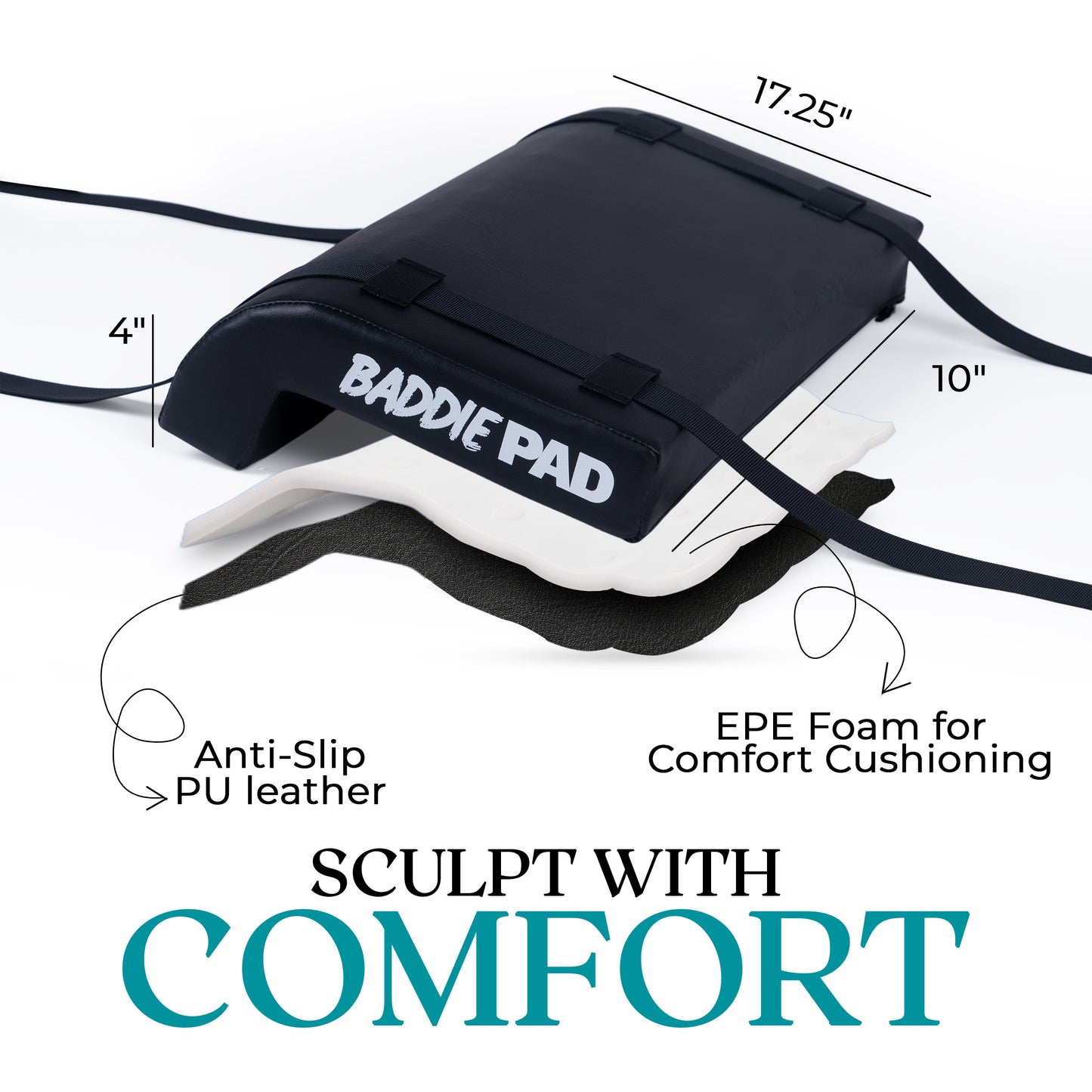 BaddiePad Hip Thrust Back Support Pad