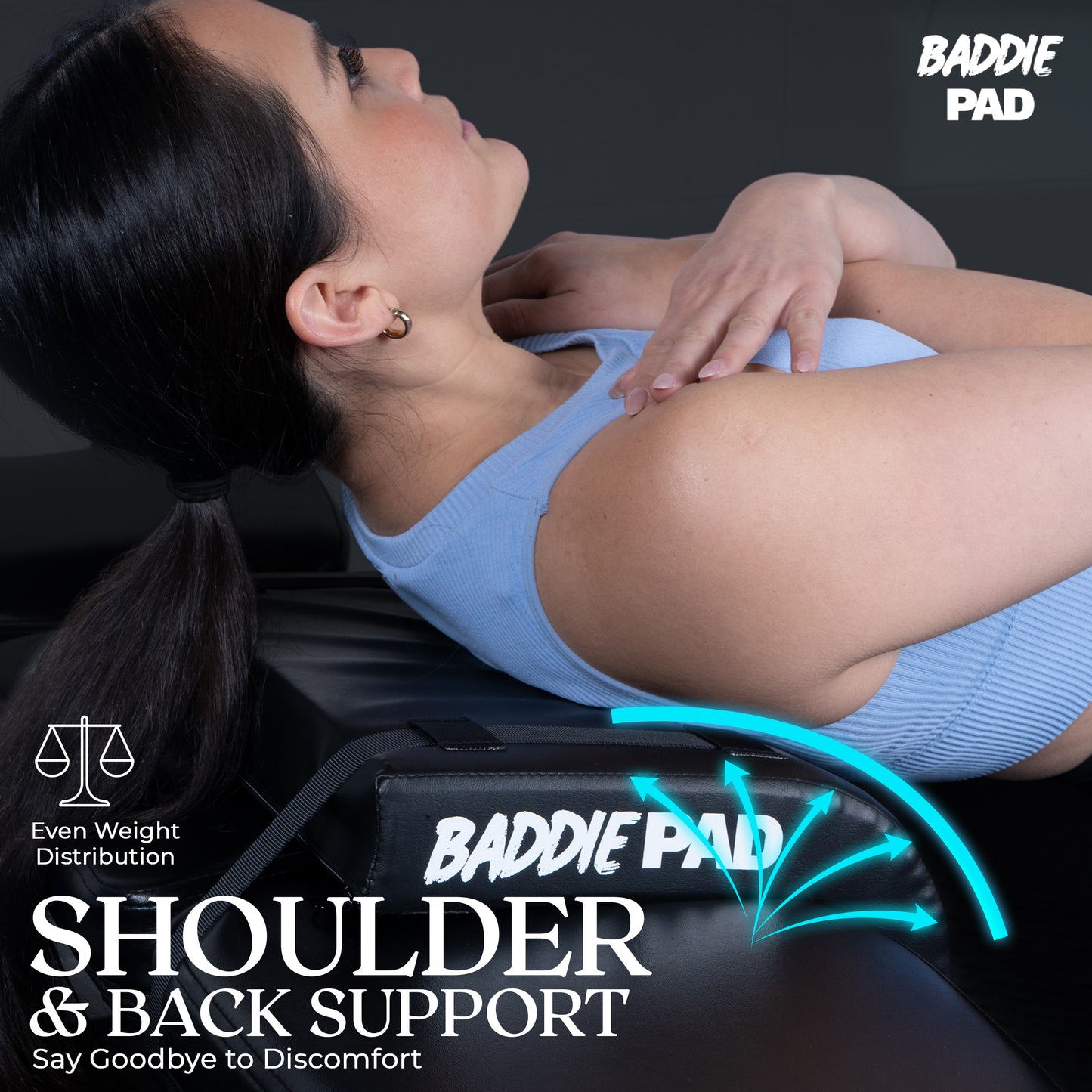 BaddiePad Hip Thrust Back Support Pad